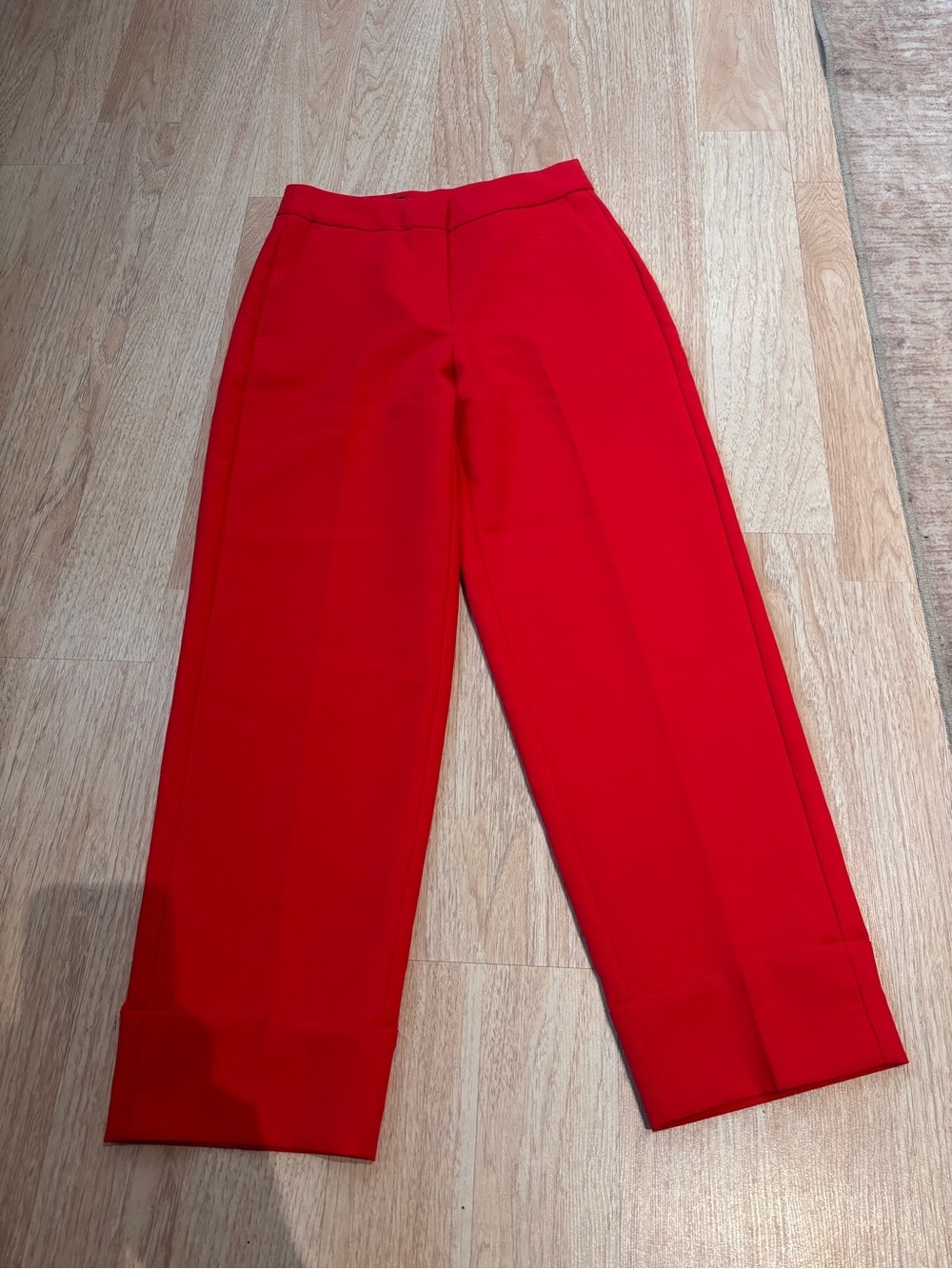 Zara Women’s Red Wide-Leg Trousers XS